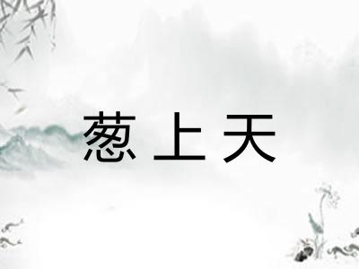 葱上天 葱上天