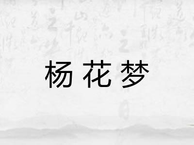 杨花梦 杨花梦