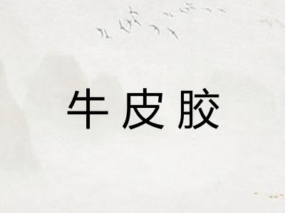 牛皮胶
