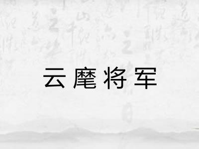 云麾将军