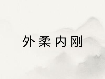 外柔内刚 外柔内刚