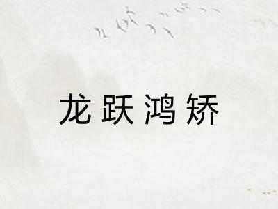 龙跃鸿矫 龙跃鸿矫