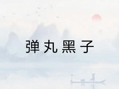 弹丸黑子