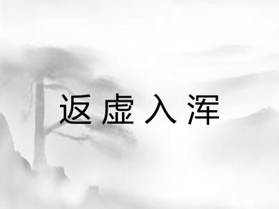 返虚入浑 返虚入浑