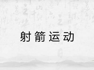 射箭运动 射箭运动
