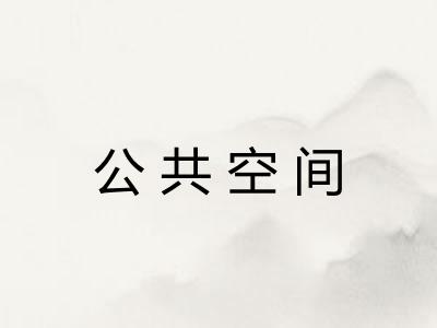 公共空间 公共空间