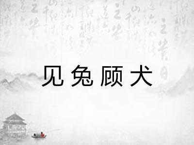 见兔顾犬 见兔顾犬