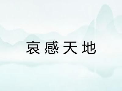 哀感天地