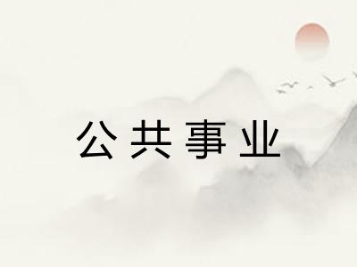 公共事业 公共事业