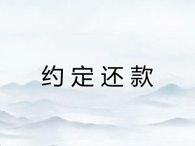 约定还款 约定还款