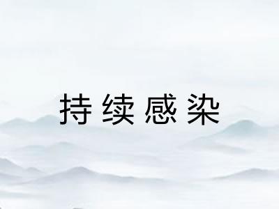 持续感染 持续感染