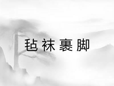 毡袜裹脚 毡袜裹脚