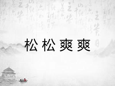 松松爽爽