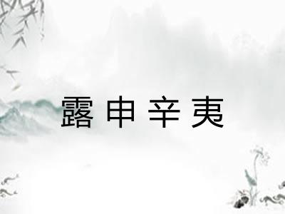 露申辛夷 露申辛夷