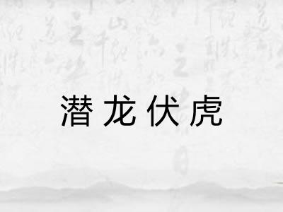 潜龙伏虎 潜龙伏虎