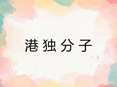 港独分子 港独分子