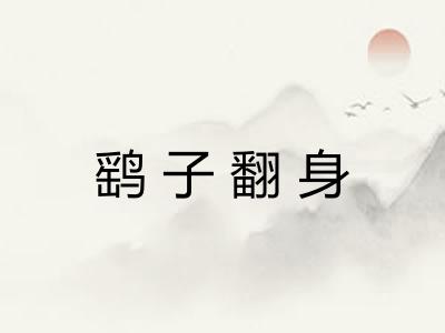 鹞子翻身 鹞子翻身