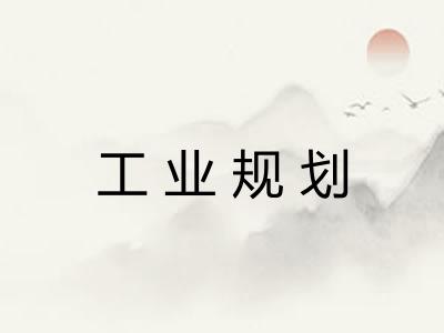 工业规划 工业规划