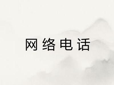 网络电话 网络电话