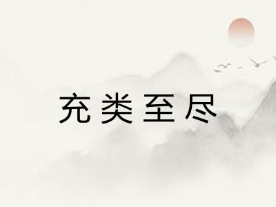 充类至尽 充类至尽