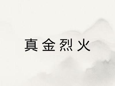 真金烈火 真金烈火