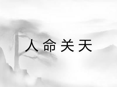 人命关天 人命关天