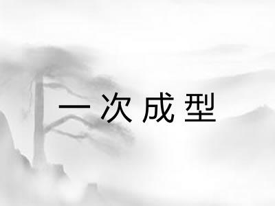 一次成型 一次成型