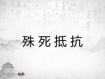 殊死抵抗 殊死抵抗