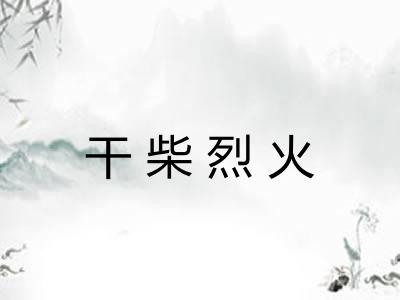 干柴烈火 干柴烈火
