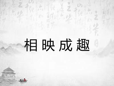 相映成趣 相映成趣