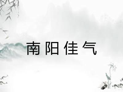 南阳佳气 南阳佳气