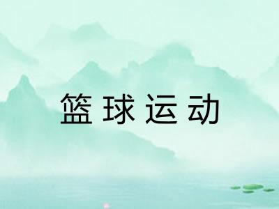 篮球运动 篮球运动