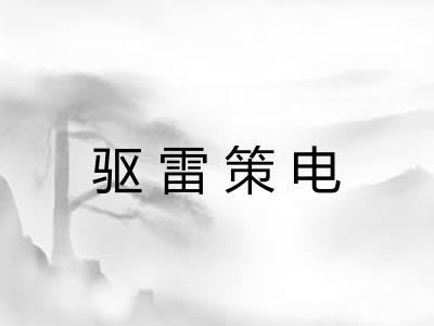 驱雷策电 驱雷策电