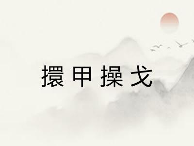 擐甲操戈 擐甲操戈