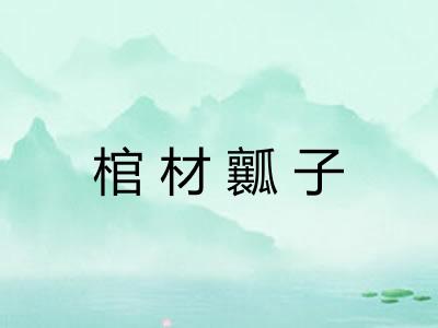 棺材瓤子 棺材瓤子