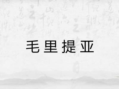 毛里提亚 毛里提亚