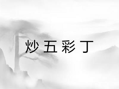 炒五彩丁 炒五彩丁