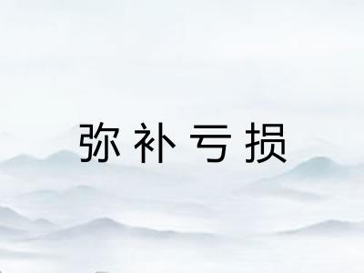 弥补亏损 弥补亏损