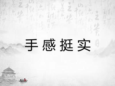 手感挺实 手感挺实