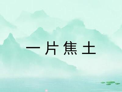 一片焦土 一片焦土