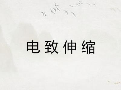 电致伸缩 电致伸缩