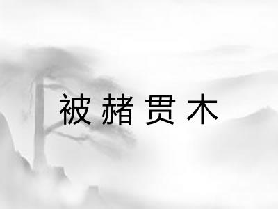 被赭贯木 被赭贯木