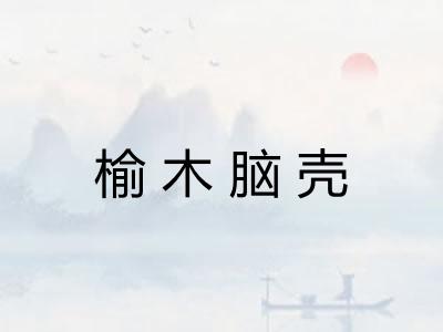 榆木脑壳 榆木脑壳