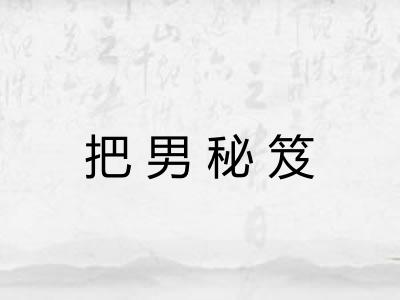 把男秘笈 把男秘笈