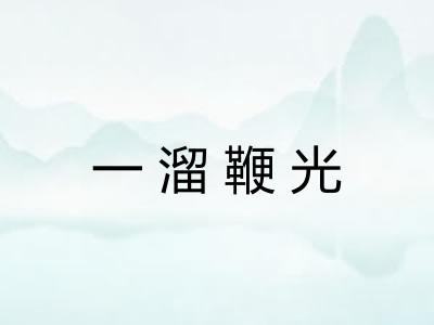 一溜鞭光