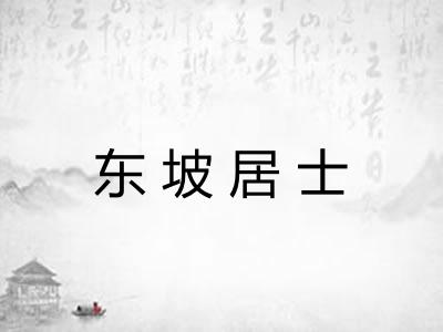 东坡居士 东坡居士