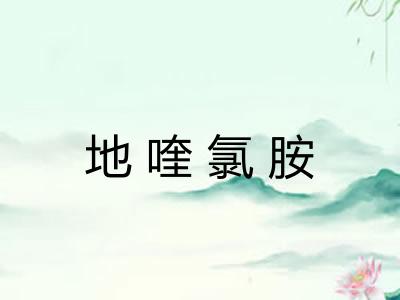 地喹氯胺 地喹氯胺