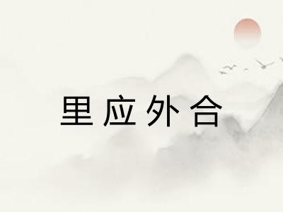 里应外合 里应外合