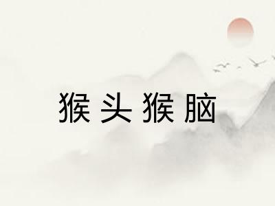 猴头猴脑 猴头猴脑