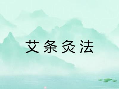艾条灸法 艾条灸法
